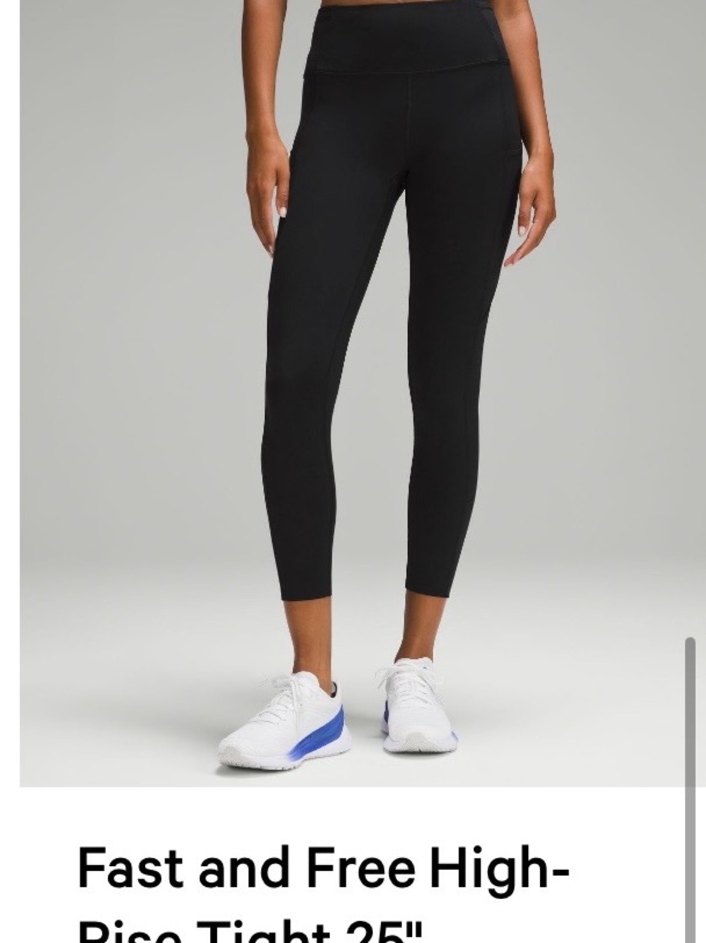 lululemon athletica Fast and Free High-Rise Tight 25" - Black